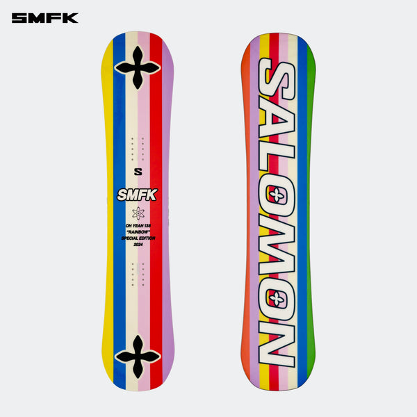 SMFK X SALOMON SNOW BOARD OHYEAH RAINBOW