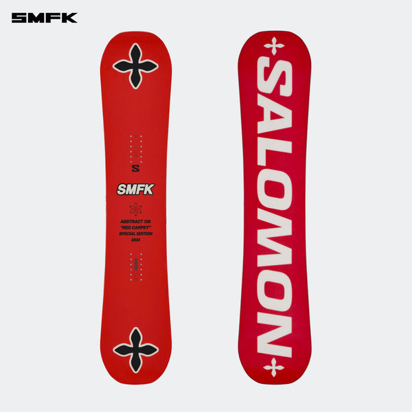 SMFK X SALOMON SNOW BOARD ABSTRACT RED CARPET