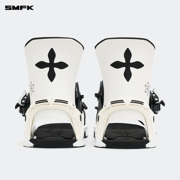 SMFK X SALOMON SNOWBOARD BINDING WHITE COMPASS