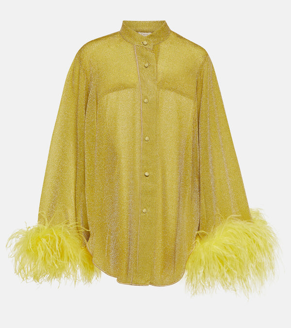 LUMIERE PLUMAGE LONG SHIRT/CITRO