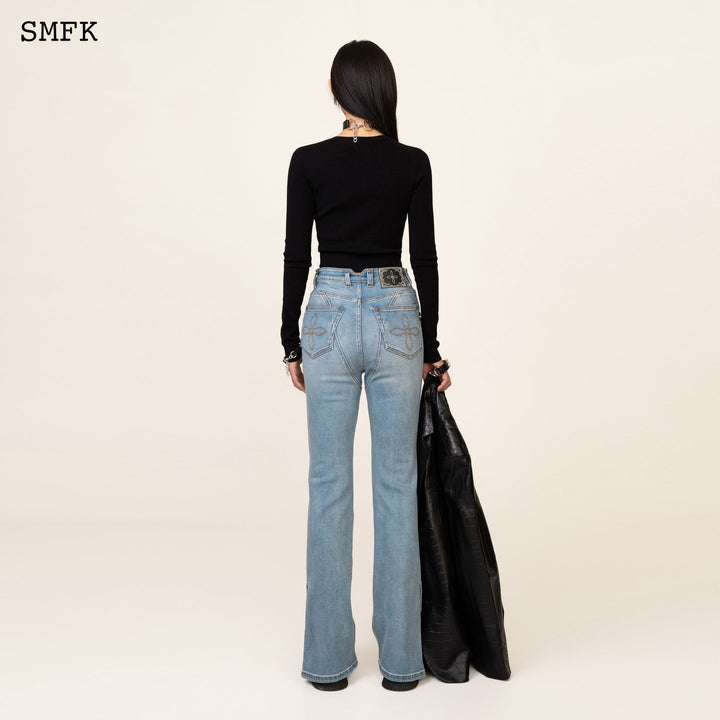 SMFK WILDWORLD RIDER MERMAID JEANS IN BLUE