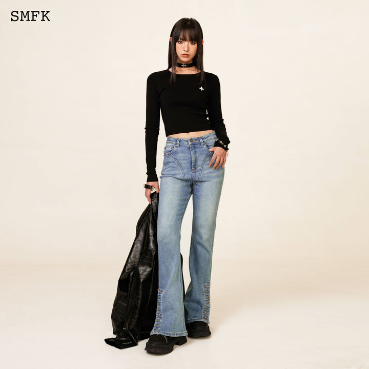 SMFK WILDWORLD RIDER MERMAID JEANS IN BLUE