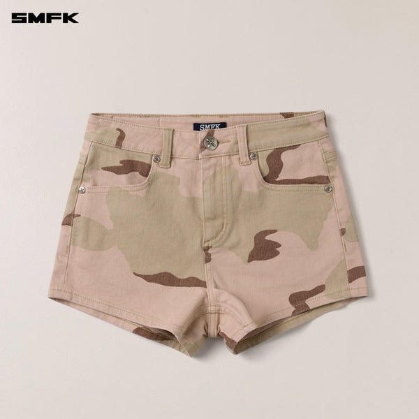 COMPASS DANCER DENIM FLAT SHORTS DESERT CAMOUFLAGE