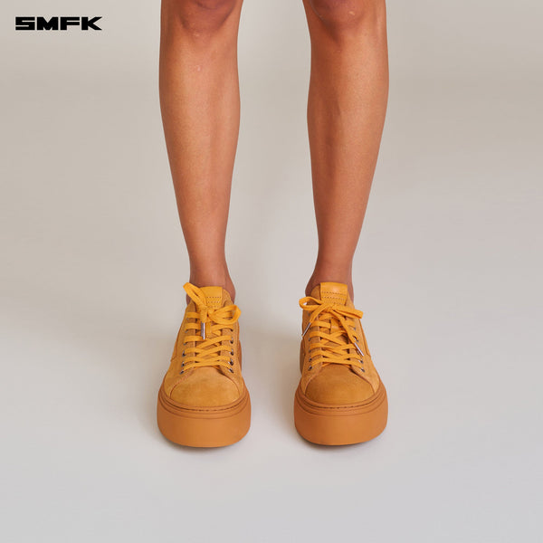 COMPASS METEOR SUEDE LEATHER SNEAKER GINGER