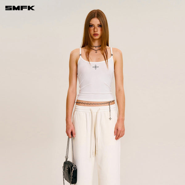 COMPASS STAMP ACETATE BODY CAMISOLE SNOW MOUNTAIN WHITE