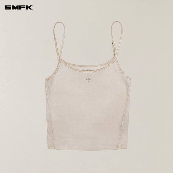 VINTAGE STORM FADE DYE SPORTS CAMISOLE FADING WHITE