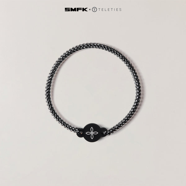 SMFK X TELETIES HEADBAND BLACK AND WHITE