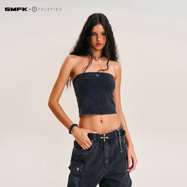 SMFK X TELETIES HAIR TIES BLACK