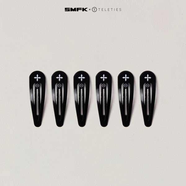 SMFK X TELETIES SNAP CLIPS BLACKS