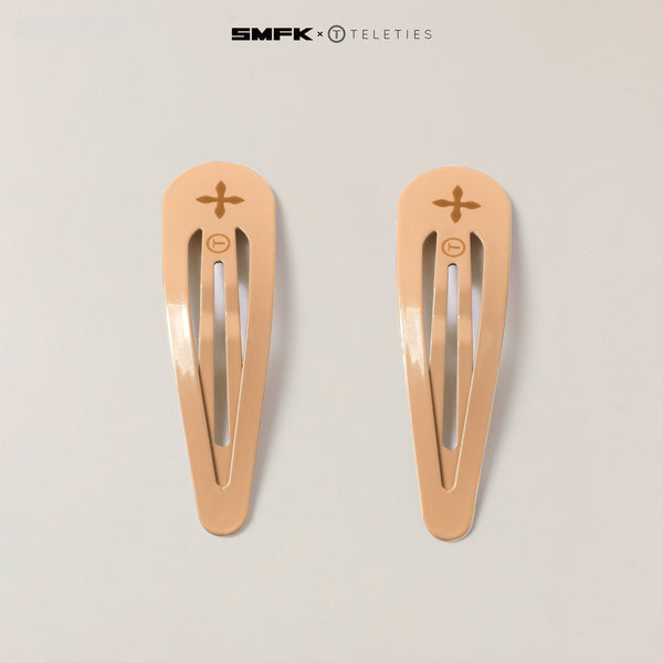 SMFK X TELETIES SNAP CLIPS SAND COLOR