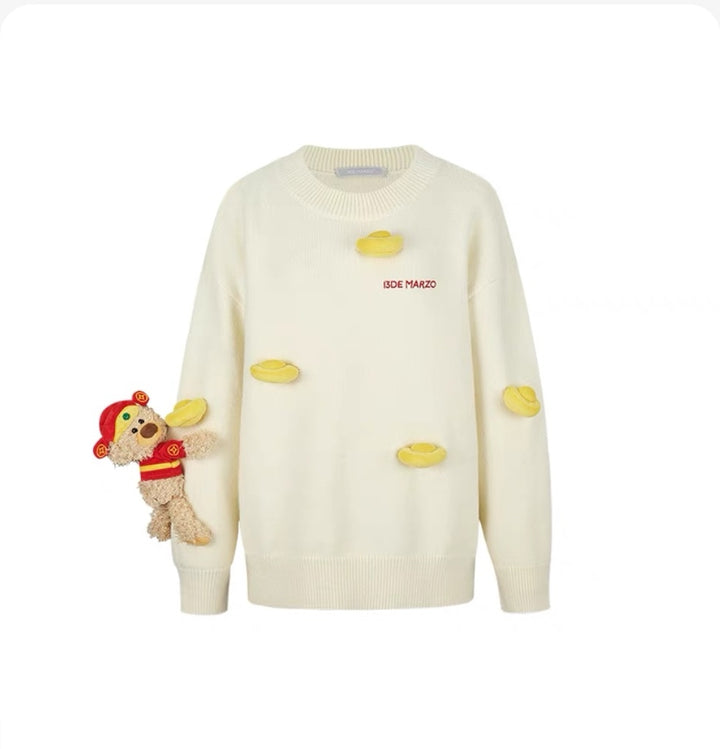 13De Marzo SHINING GOLDEN LNGOT SWEATER