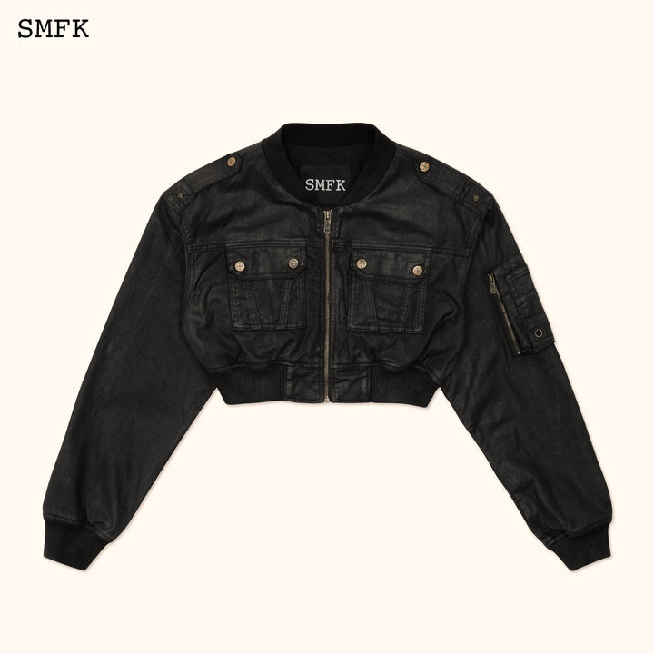 SMFK ANCIENT MYTH BLACK PANTHER PILOT JACKET