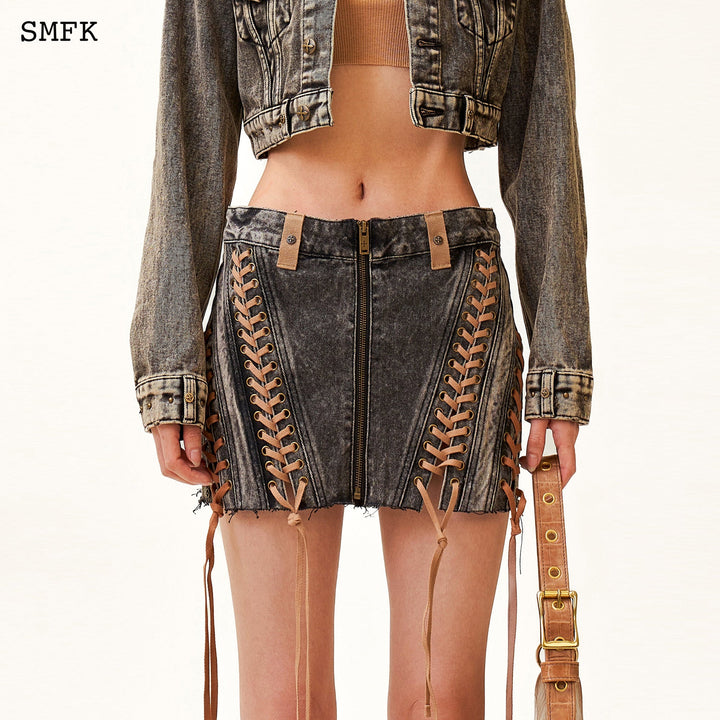 ANCIENT MYTH COBRA BRAID WORKWEAR MINI SKIRT SMFK