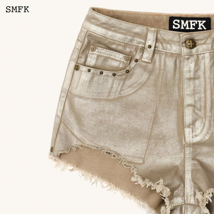 SMFK ANCIENT MYTH GOLDEN SNAKE SHORT JEANS