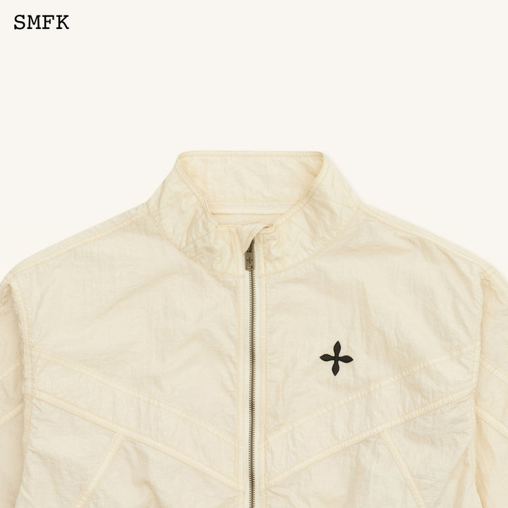 SMFK ANCIENT MYTH VIPER ALLOY LOOSE TRAINING JACKET WHITE