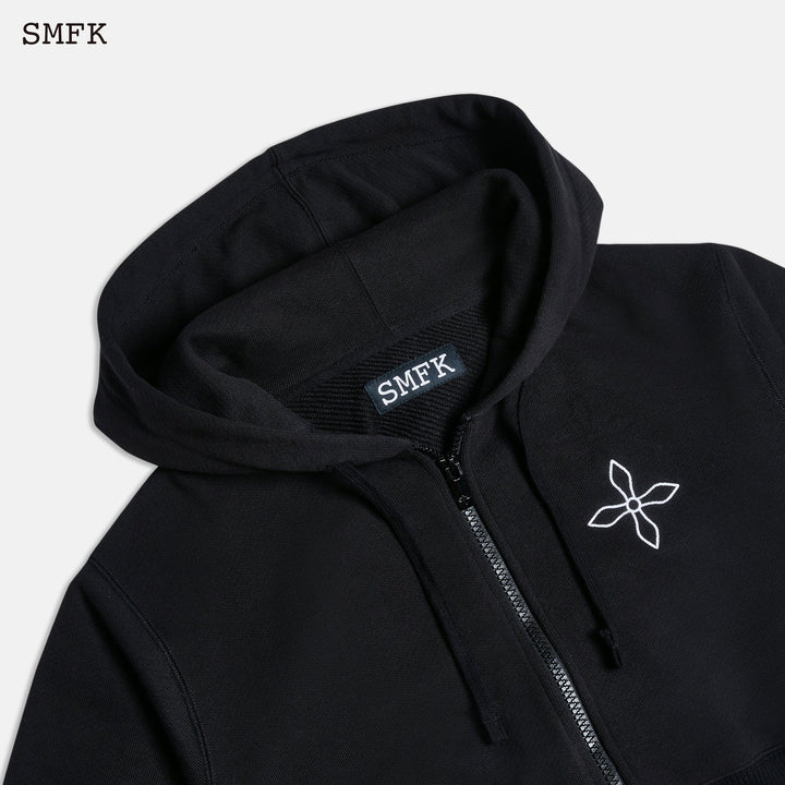 SMFK Black Night Flower Jogging Sports Set