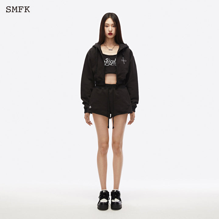 SMFK Black Night Flower Jogging Sports Set