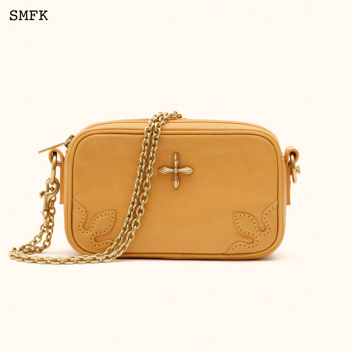 SMFK COMPASS ADVENTURE SMALL CHAIN BAG IN CHEESE