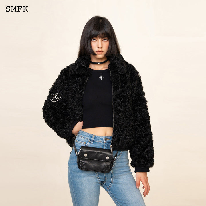 SMFK COMPASS ADVENTURE VINTAGE FANNY BAG IN BLACK (SMALL)