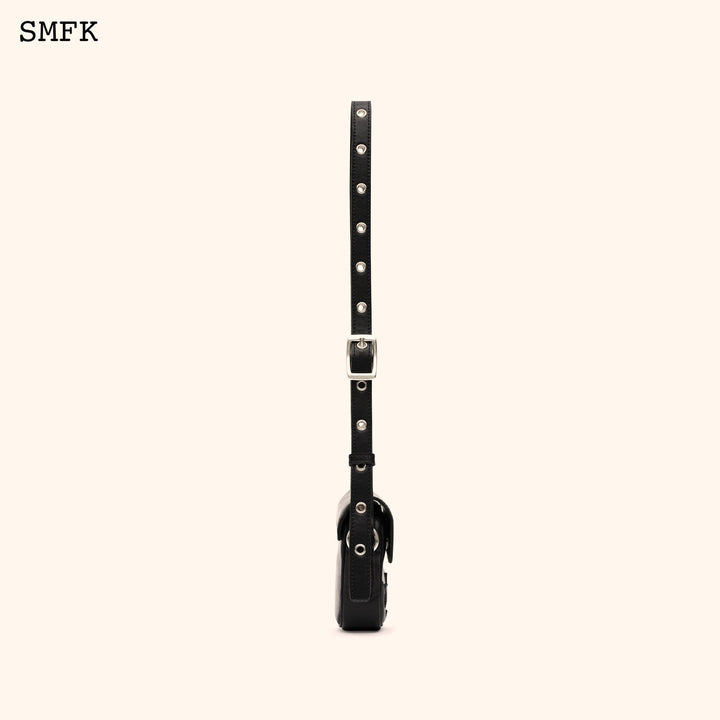 SMFK COMPASS ADVENTURE VINTAGE FANNY BAG IN BLACK (SMALL)