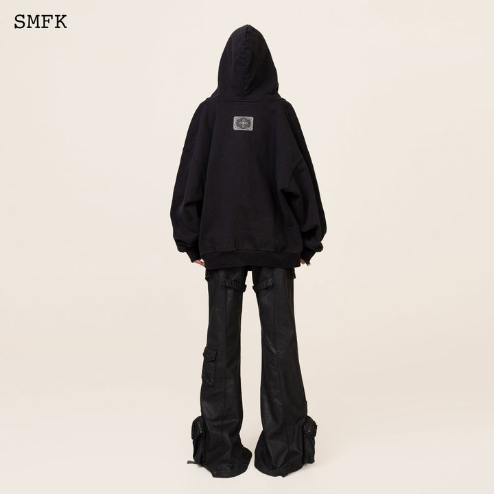 SMFK COMPASS CLASSIC CROSS HOODIE BLACK JACKET