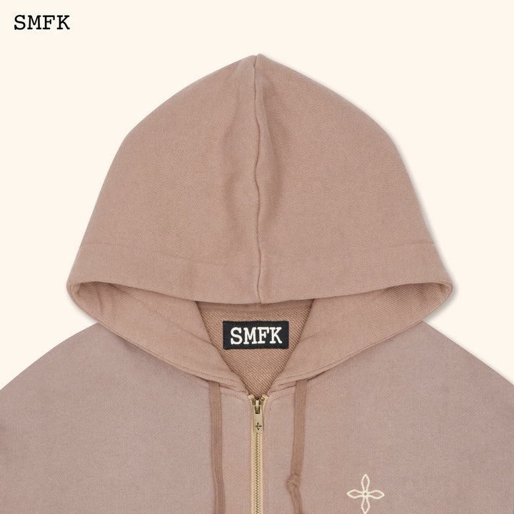 SMFK COMPASS CLASSIC CROSS HOODIE NUDE JACKET