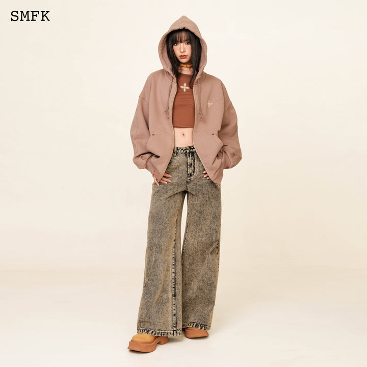 SMFK COMPASS CLASSIC CROSS HOODIE NUDE JACKET