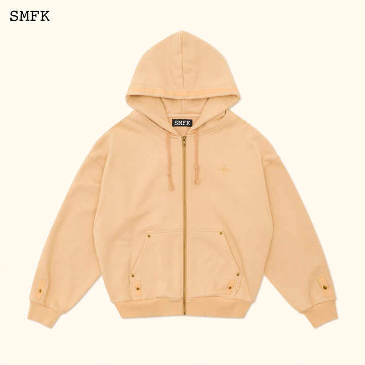 SMFK COMPASS CLASSIC CROSS HOODIE WHEAT JACKET