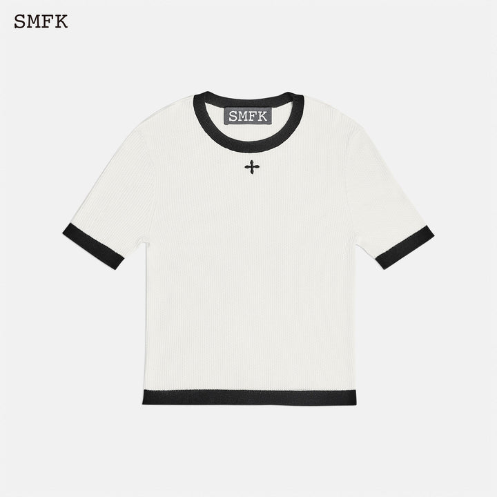 SMFK Compass Classic Wool Knit Tee White