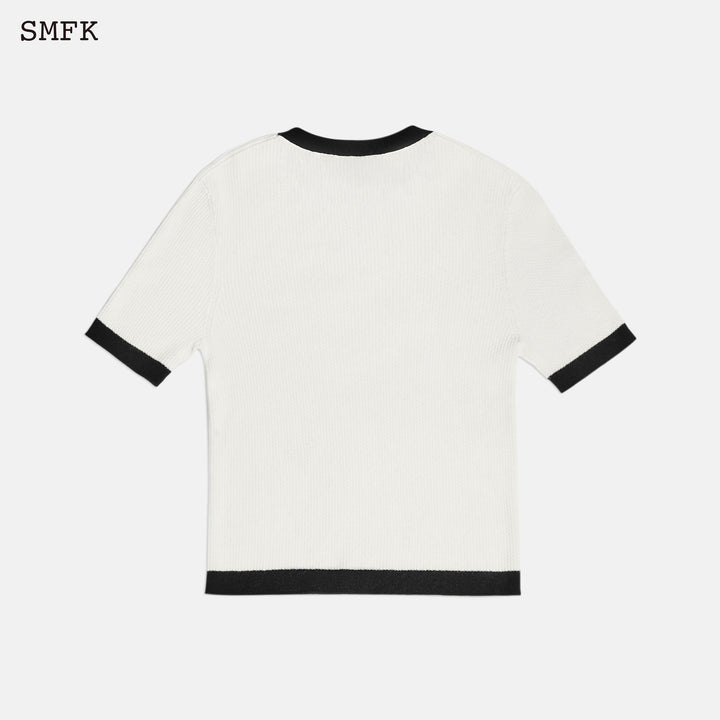 SMFK Compass Classic Wool Knit Tee White