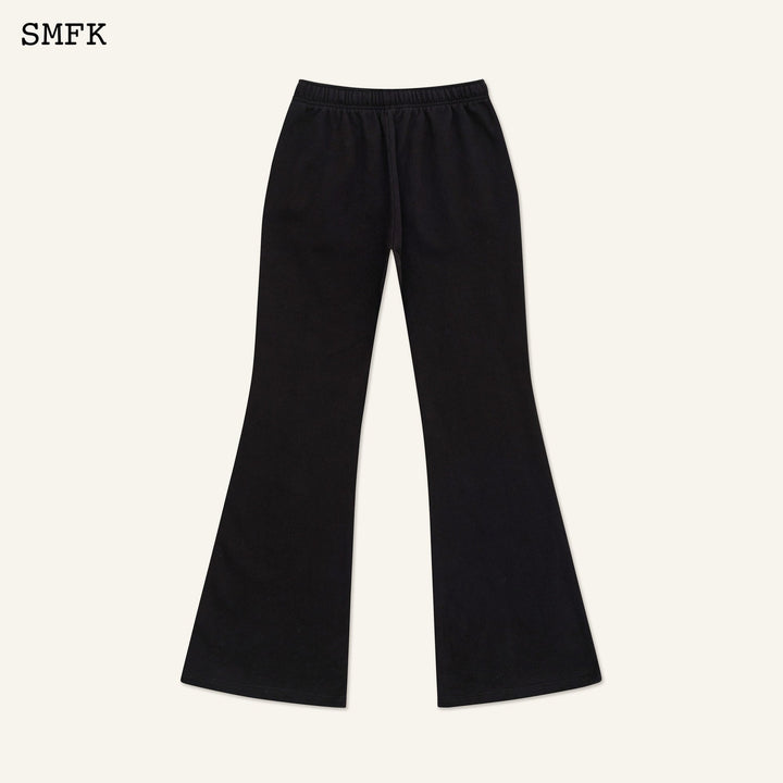 SMFK COMPASS CROSS CLASSIC FLARED SWEATPANTS BLACK