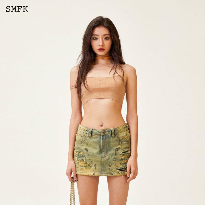 SMFK COMPASS CROSS CLASSIC KNITTED ULTRA SHORT VEST TOP