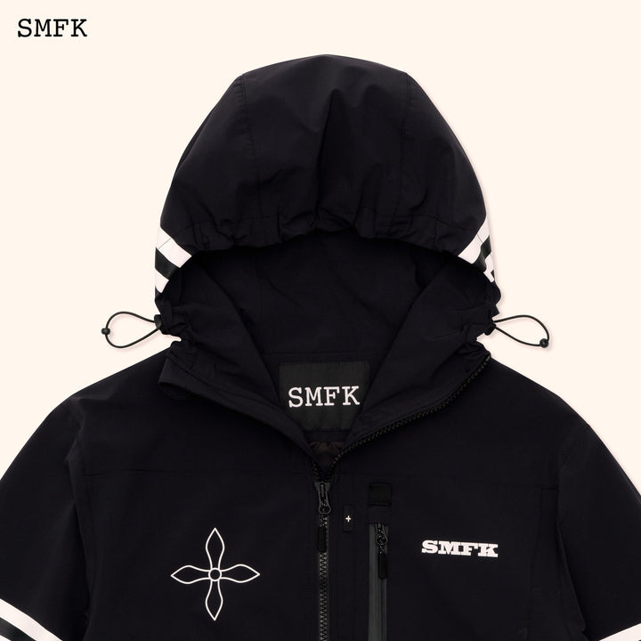 SMFK COMPASS CROSS DNA SKI SNOW JACKET IN BLACK