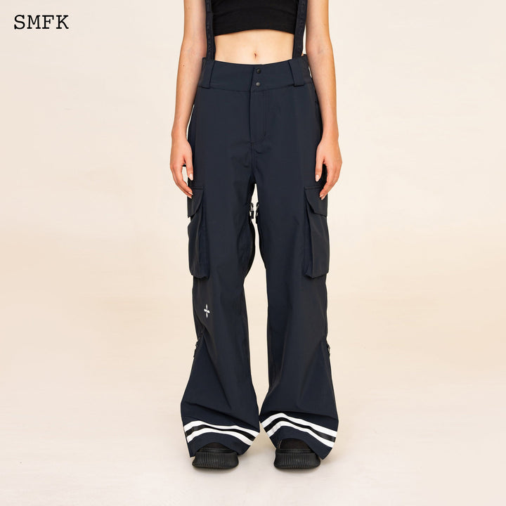 SMFK COMPASS CROSS DNA SKI SNOW PANTS IN BLACK