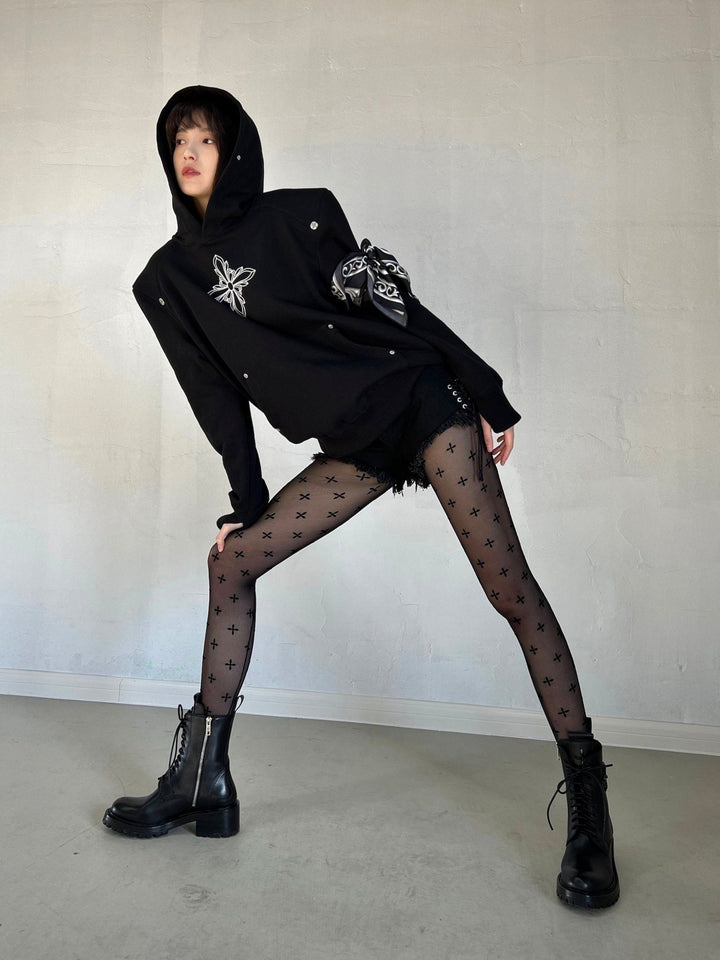 SMFK COMPASS DECONSTRUCTED HOODIE