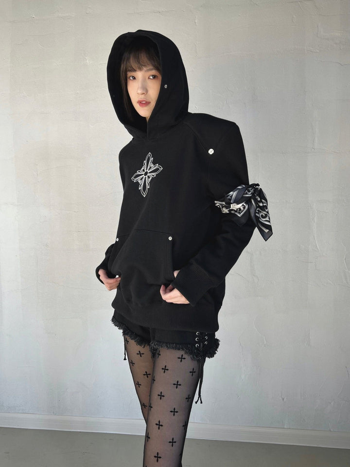 SMFK COMPASS DECONSTRUCTED HOODIE