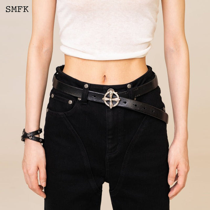 SMFK COMPASS HANDMADE BLACK BELT