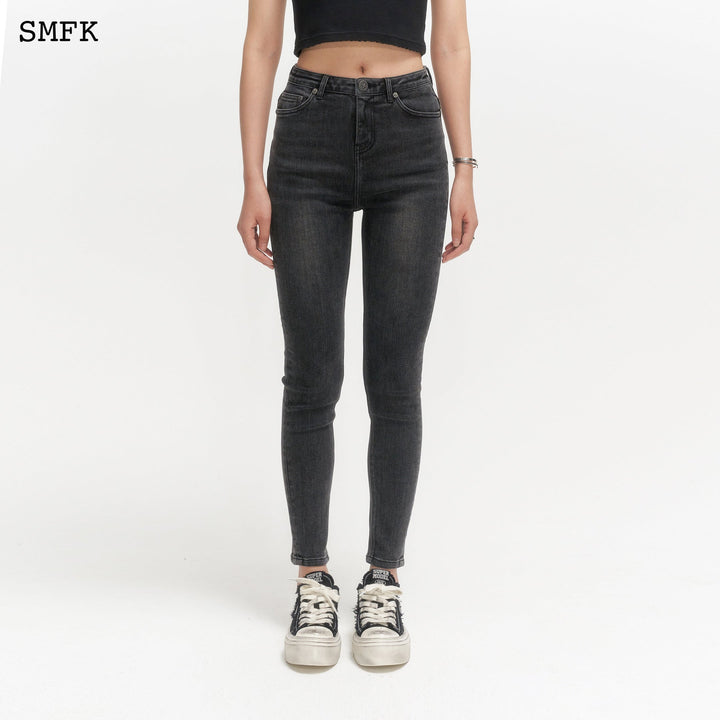 SMFK COMPASS HIGH WAIST GREY JEANS