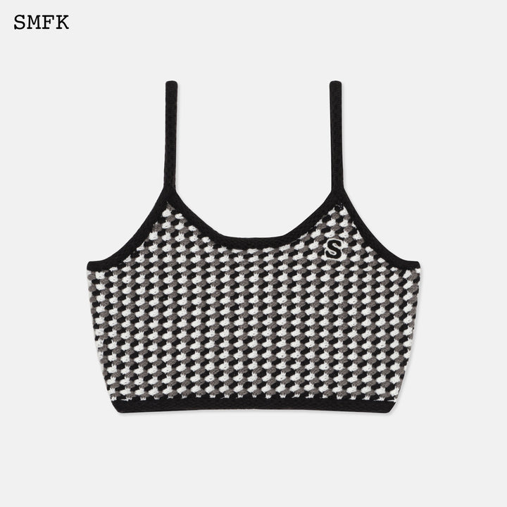 SMFK COMPASS HOUNDSTOOTH KNITTED VEST