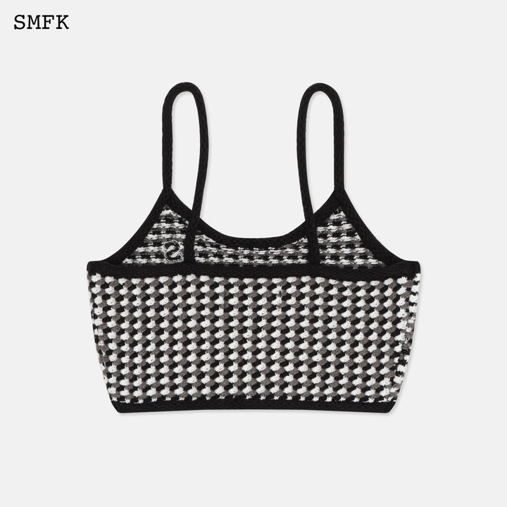 SMFK COMPASS HOUNDSTOOTH KNITTED VEST