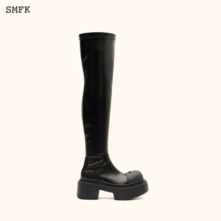 SMFK COMPASS RIDER HIGH BOOTS IN BLACK