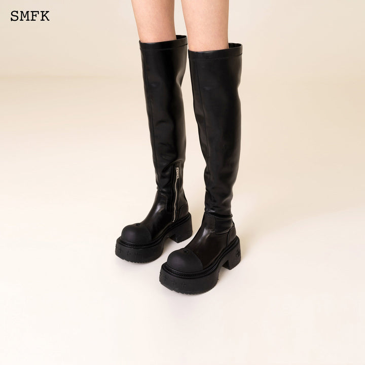 SMFK COMPASS RIDER HIGH BOOTS IN BLACK