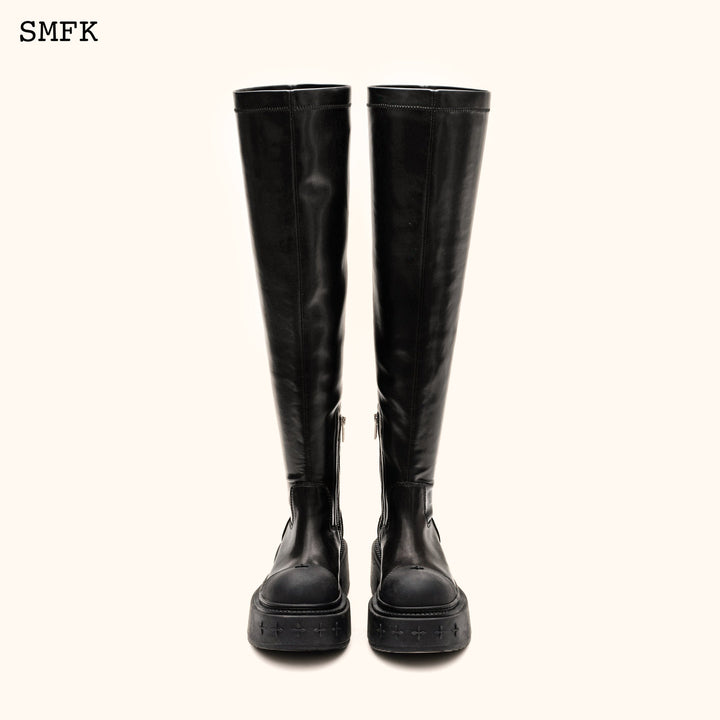 SMFK COMPASS RIDER HIGH BOOTS IN BLACK