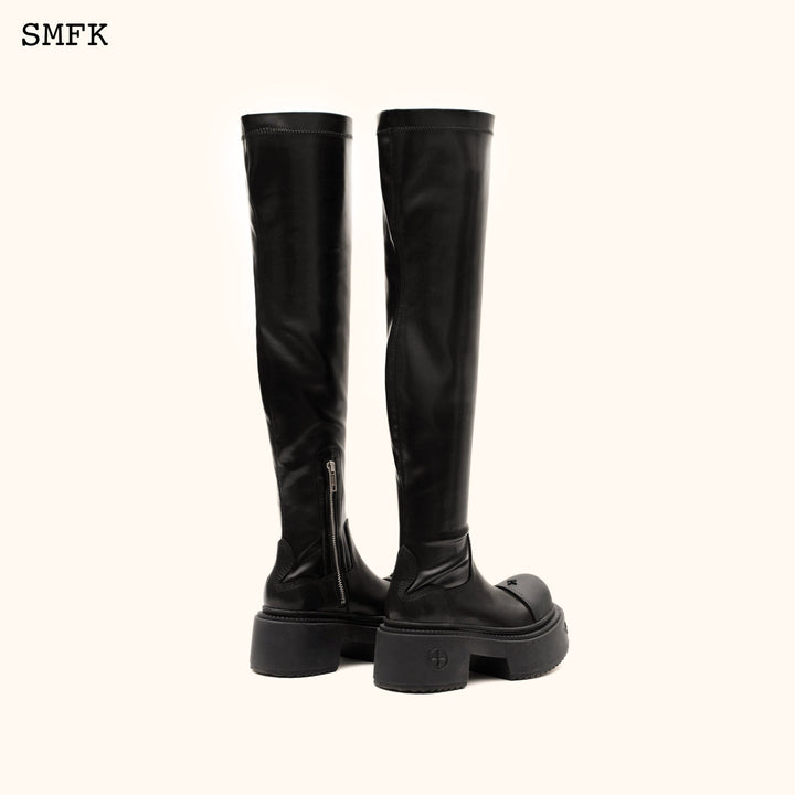 SMFK COMPASS RIDER HIGH BOOTS IN BLACK