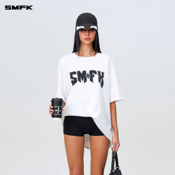 COMPASS SMFK METAL ROCK LOOSE TEE CREAM