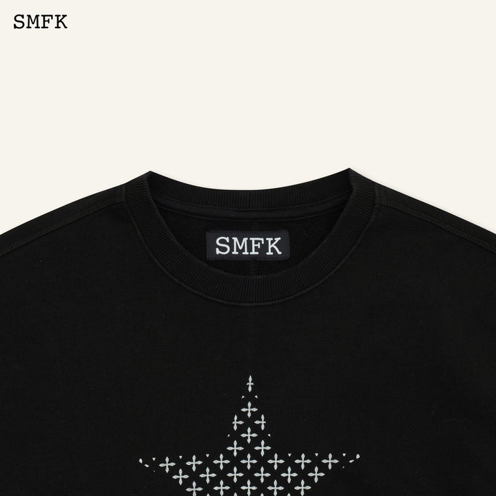 SMFK COMPASS STAR GARDEN CLASSIC SPORTS BLACK SWEATSHIRT