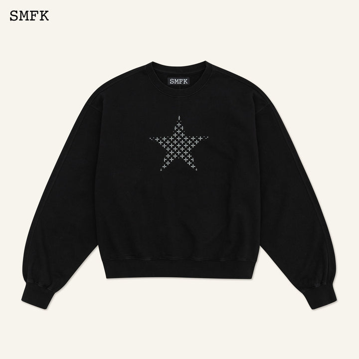 SMFK COMPASS STAR GARDEN CLASSIC SPORTS BLACK SWEATSHIRT