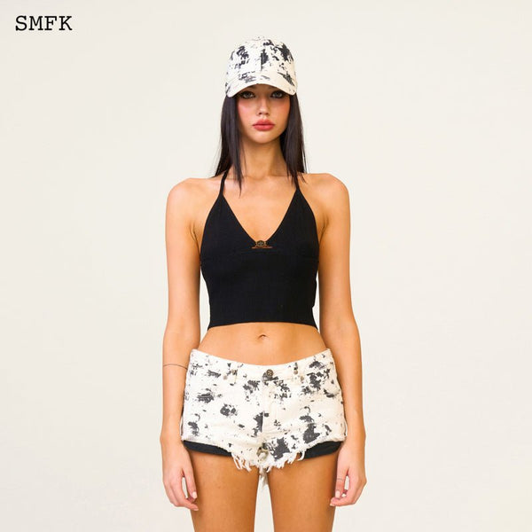 SMFK COMPASS TARPAN INK CAMOUFLAGE SHORT JEANS