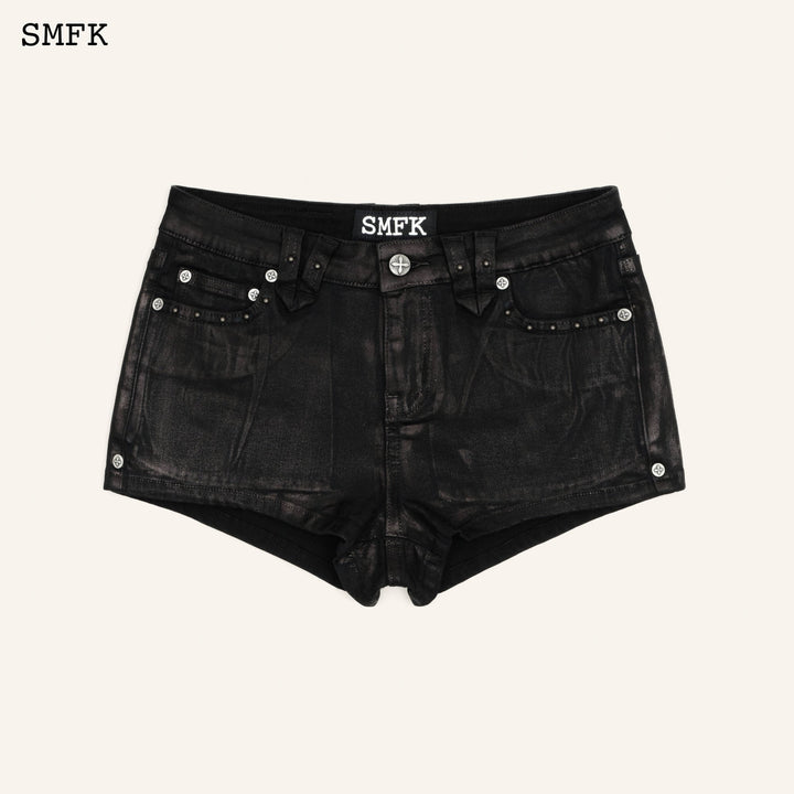 SMFK COMPASS TARPAN LIGHTNING BLACK SHORT JEANS