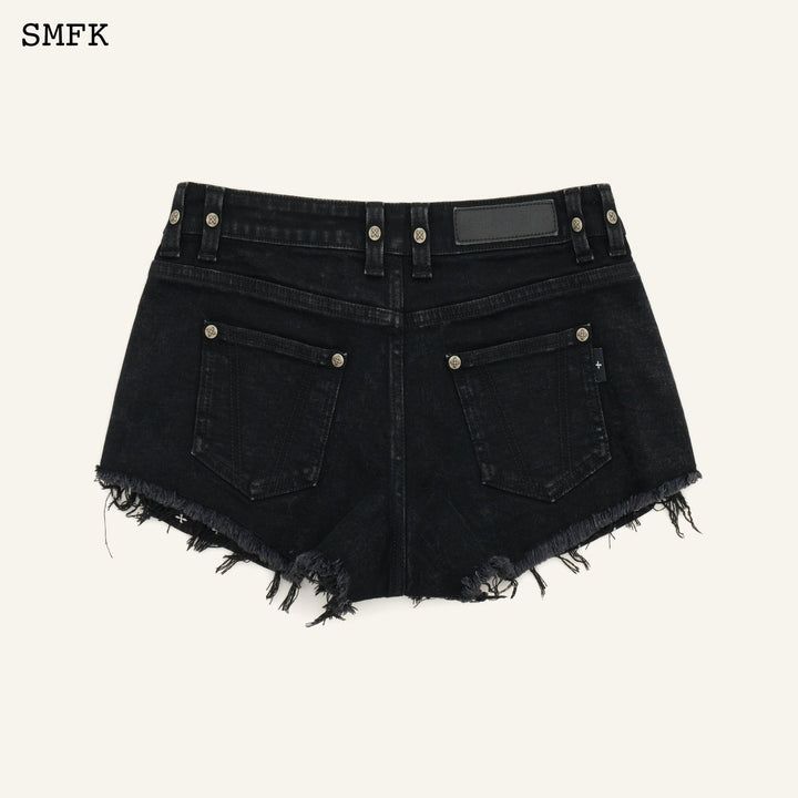 SMFK COMPASS TARPAN LOW-RISE SHORT JEANS